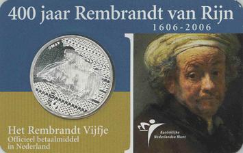 Rembrandt Vijfje 2006 Coincard